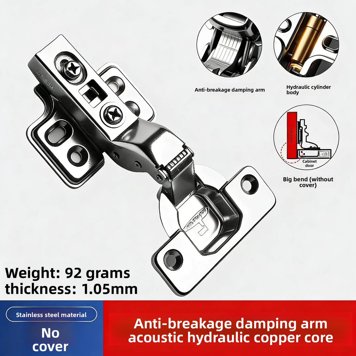 Stainless Steel Hydraulic Damping Cabinet Hinges