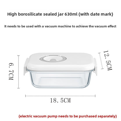 Electric Vacuum Glass Food Storage Container
