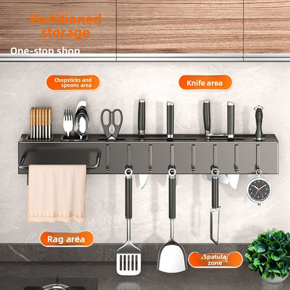 Wall Mounted Kitchen Knife and Utensil Holder