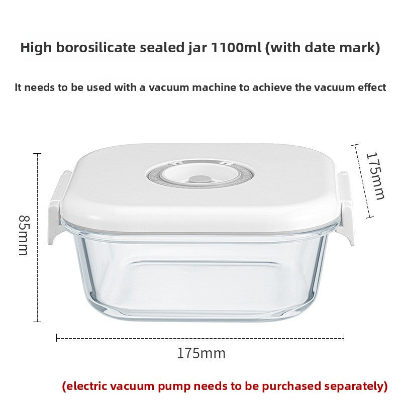 Electric Vacuum Glass Food Storage Container