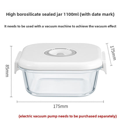 Electric Vacuum Glass Food Storage Container