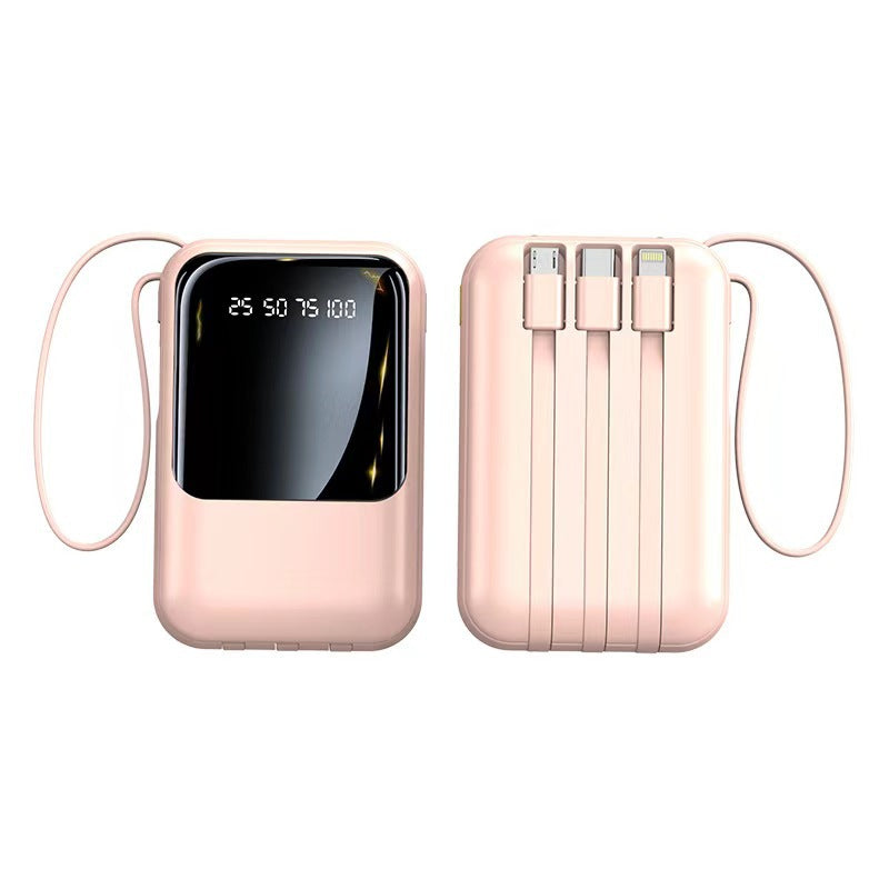 Portable Power Bank 20000mAh with Built-in Cable