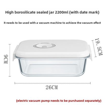 Electric Vacuum Glass Food Storage Container