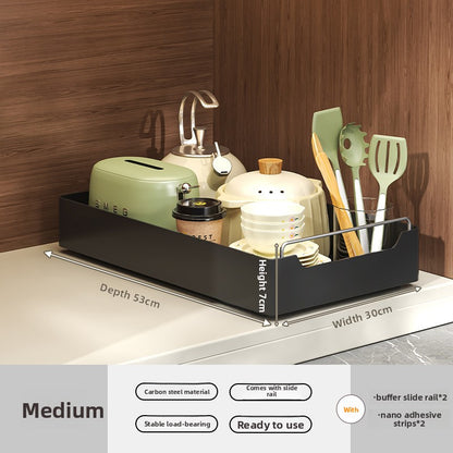 Pull-out Kitchen Cabinet Storage Drawer Organizer
