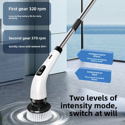 Multifunctional Electric Cleaning Brush for Household Surfaces
