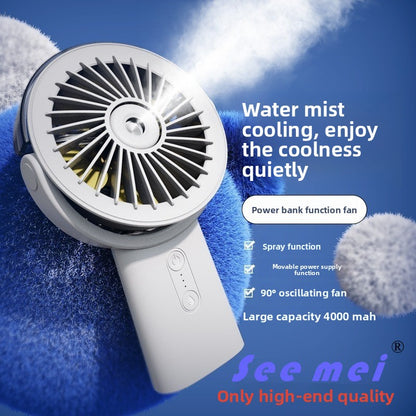 Rechargeable Handheld Humidifier Fan with USB