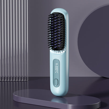 Portable straightening and curling comb