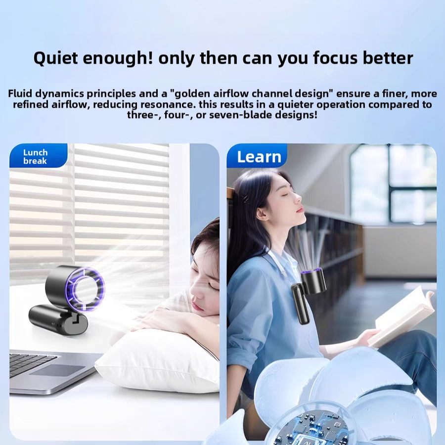 Handheld Mini Fan with Semiconductor Cooling and LED Display