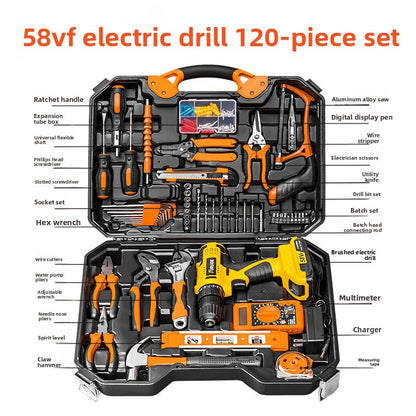 Electric drill set tool box