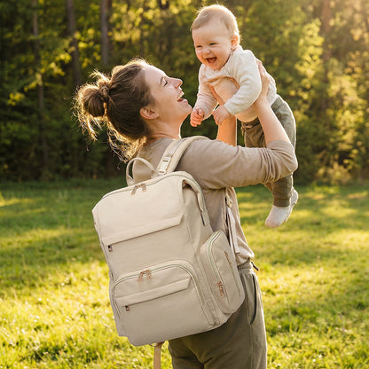 Mommy Bag ? Lightweight, Large-Capacity Backpack for Moms and Babies