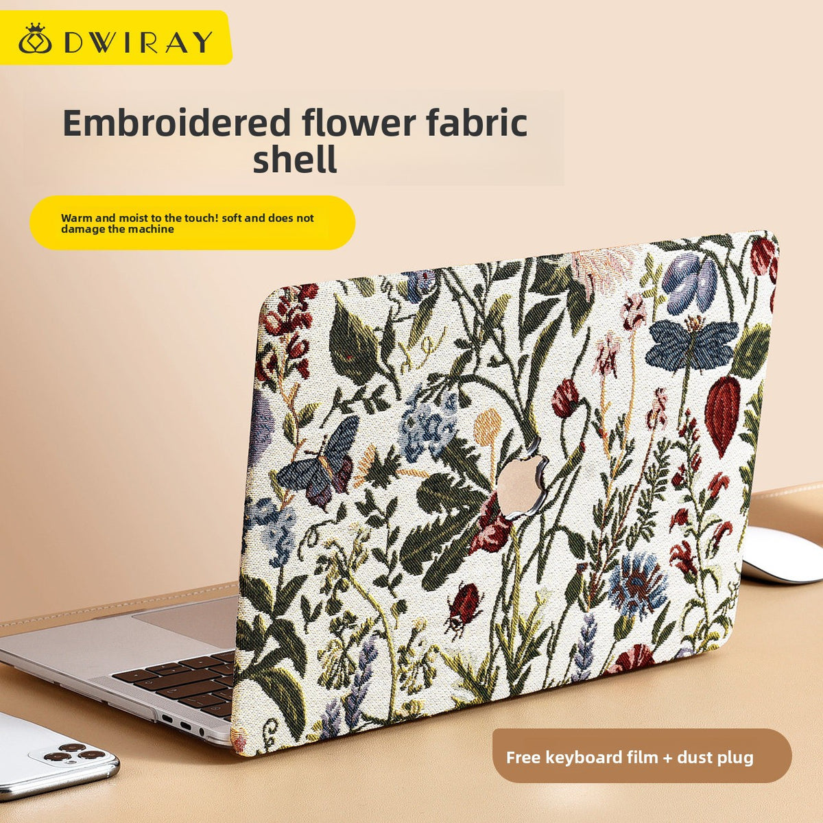 Embroidered Laptop Protective Case for MacBook